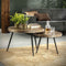 AnLi-Style Salontafel set van 2 ronde tafeltjes metallic antiek brons