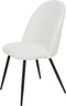 AnLi Style Stoel boucle ronde rug - wit
