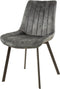 AnLi Style Stoel brede zit. Antraciet velours