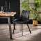 AnLi Style Stoel brede zit. Antraciet velours