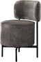 AnLi Style Stoel cocktail boucle draaibaar Grijs