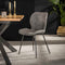 AnLi Style Stoel ronde buis boucle grijs