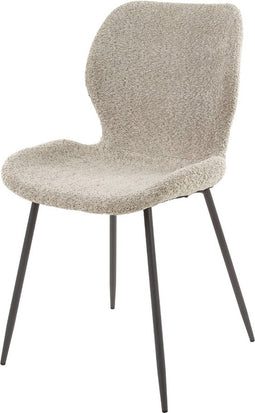 AnLi Style Stoel ronde buis boucle zandkleur