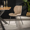 AnLi Style Stoel ronde buis boucle zandkleur