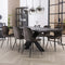 AnLi Style Stoel velvet ronde buis - antraciet velours