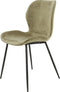 AnLi Style Stoel velvet ronde buis - champagne velours