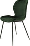 AnLi Style Stoel velvet ronde buis - groen velours
