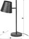 AnLi Style Tafellamp 1L verstelbare metalen kap