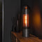 AnLi Style Tafellamp smoke glas-geperforeerd staal