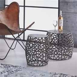 AnLi-Style Tamin Salontafel Set Van 2