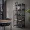 AnLi Style Vitrinekast Rift metal 2 deuren