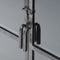 AnLi Style Vitrinekast Rift metal 2 deuren