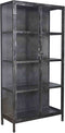 AnLi Style Vitrinekast Rift metal 2 deuren