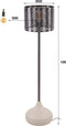 AnLi Style Vloerlamp 1L rechte kap natural