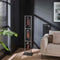 AnLi Style Vloerlamp 3L tower smoke glas-geperforeerd staal - Artic zwart