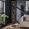 AnLi Style Vloerlamp 4L tower smoke glas-geperforeerd staal