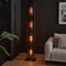 AnLi Style Vloerlamp 4L tower smoke glas-geperforeerd staal