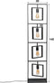 AnLi Style Vloerlamp 4L Turn square