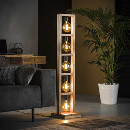 AnLi Style Vloerlamp 5L modulo houten frame