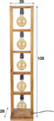 AnLi Style Vloerlamp 5L modulo houten frame