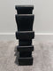 AnLi Style Wijnrek Suar hout zwart 6 flessen - 50cm