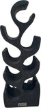 AnLi Style Wijnrek Suar hout Zwart 8 flessen - 70cm