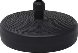 vidaXL - Parasolvoet - gevuld - met - zand/water - 24 - L - zwart