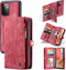 Caseme - vintage 2 in 1 portemonnee hoes - Geschikt voor Samsung Galaxy A72 - Rood