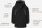 Noppies Jas Neer - Winterjas - Verstelbare capuchon en fleece zakken - Jet Black - Maat 140
