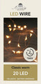 Anna Collection Draadverlichting lichtsnoer - 20 leds - koper - warm wit licht - 100 cm