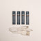 Anna Collection oplAAAdbare batterijen - AAA - 4x stuks - met USB kabel