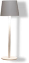Anna Collection Portable tafellamp Ambiance - wit - 27 cm - aanraaksensor - draadloos/oplaadbaar met USB - binnen/buiten