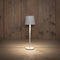 Anna Collection Portable tafellamp Ambiance - wit - 27 cm - aanraaksensor - draadloos/oplaadbaar met USB - binnen/buiten