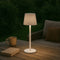 Anna Collection Portable tafellamp Ambiance - wit - 27 cm - aanraaksensor - draadloos/oplaadbaar met USB - binnen/buiten