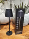Anna Collection Portable tafellamp Ambiance - zwart - 37 cm - aanraaksensor - draadloos/oplaadbaar met USB - binnen/buiten