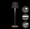 Anna Collection Portable tafellamp Ambiance - zwart - 37 cm - aanraaksensor - draadloos/oplaadbaar met USB - binnen/buiten