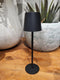 Anna Collection Portable tafellamp Ambiance - zwart - 37 cm - aanraaksensor - draadloos/oplaadbaar met USB - binnen/buiten