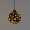 Anna Collection verlichte bal/kerstbal -glas - zwart- D10 cm - LED