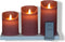 Anna's Collection - 3ST OPLAADBARE KAARS ANTIEK ROZE WAX RUSTIEK BE...