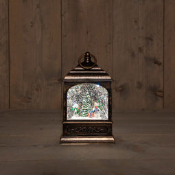 Anna's Collection - B.O. Lantern Snowman Glitter Led Warm White 13,...