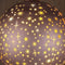 Anna's Collection - B.O.T. Ball Glass Matt Bronze With Stars 12 cm
