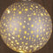 Anna's Collection - B.O.T. Ball Glass Matt Champagne With Stars 10 cm