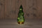 Anna's Collection - B.O.T. Tree Glass 10X23,5 cm Green With Golden...
