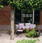 Anna's collection Buiten of tuin sier kussens - lila paars - 45 x 45 cm - binnen/buiten - zitkussens tuinbank