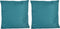 Anna's collection Buiten of tuin sier kussens - petrol blauw - 45 x 45 cm - binnen/buiten - zitkussens tuinbank