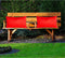 Anna's collection Buiten of tuin sier kussens - rood - 30 x 50 cm - binnen/buiten - zitkussens tuinbank