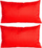 Anna's collection Buiten of tuin sier kussens - rood - 30 x 50 cm - binnen/buiten - zitkussens tuinbank