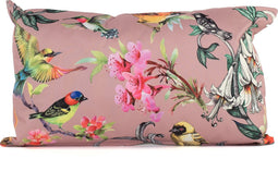 Anna's collection buitenkussen bloem - roze - 30 x 50 cm - Water en UV bestendig