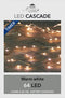 Anna's Collection Cascade draadverlichting - 64 led lampjes - warm wit - 8 vertakkingen 80 cm