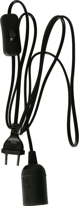 Anna's Collection Fitting Zwart - zwart - plastic - 2M - Hanglampje - Designlamp